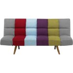 Beliani - canapé clic - clac 3 places en tissu multicolore avec fonction couchage confortable pour salon ... Beliani - canapé clic - clac 3 places en tissu multicolore avec fonction couchage confortable pour salon ...