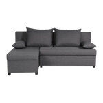 Canap clic - clac ? tissu gris ? l 192 x p 143 x h 79 cm ? joss - fabriqu en ukraine