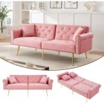 Canapé convertible 2 places, dossier réglable en 3 angles, 2 coussins, canapé droit pour salon ou chambre, ... Canapé convertible 2 places, dossier réglable en 3 angles, 2 coussins, canapé droit pour salon ou chambre, ...
