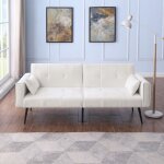 Canap� convertible 2 places futon moderne 68  pour petit espace - m�canisme d�pliage facile - 175x71x71(cm) ...