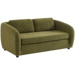 Canap� convertible 2 places tissu chenille - l 170 x p 95 x h 76cm - twist tissu kaki