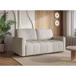 Canap� convertible express 3 places en tissu beige isandro