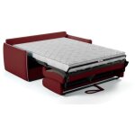 Canapé convertible express - agathe - tissu rouge - matelas 14cm - 175 x 100 x 87 cm Canapé convertible express - agathe - tissu rouge - matelas 14cm - 175 x 100 x 87 cm
