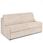 Italian spirit - canap convertible gain de place express 120cm sommier mtal matelas 14cm velours ctel ...