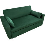 Happy garden - canapé convertible en velours vert 2 places matt Happy garden - canapé convertible en velours vert 2 places matt