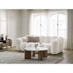 Bobochic - canap droit fixe 3 places hippolyte blanc