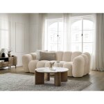 Bobochic - canap droit fixe 3 places hippolyte beige