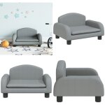 Canapé pour enfants gris clair 50x40x30 cm tissu - canapé enfant - canapé bébé - mobilier enfant - meubles ... Canapé pour enfants gris clair 50x40x30 cm tissu - canapé enfant - canapé bébé - mobilier enfant - meubles ...