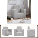 Canapé pour enfants gris clair peluche douce - canapé enfant - canapé bébé - mobilier enfant - fauteuil ... Canapé pour enfants gris clair peluche douce - canapé enfant - canapé bébé - mobilier enfant - fauteuil ...