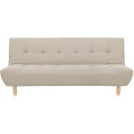 Beliani - canapé fixe 3 places en tissu beige design scandinave ultra confortable et Élégant Beliani - canapé fixe 3 places en tissu beige design scandinave ultra confortable et Élégant