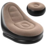 Canapé gonflable et repose - pieds, 125x 85 x 100 cm, fauteuil gonflable exterieur et pouf gonflable ... Canapé gonflable et repose - pieds, 125x 85 x 100 cm, fauteuil gonflable exterieur et pouf gonflable ...
