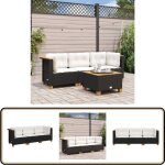 Canapé de jardin avec coussins 3 places noir résine tressée - canapé de jardin - salon de jardin - meuble ... Canapé de jardin avec coussins 3 places noir résine tressée - canapé de jardin - salon de jardin - meuble ...