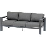 Canap� de jardin �vasion graphite 3 places en polyester et aluminium - hesp�ride