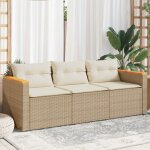 Design in - canapé de jardin, canapé d'extérieur, sofa de jardin avec coussins 3 places beige résine ... Design in - canapé de jardin, canapé d'extérieur, sofa de jardin avec coussins 3 places beige résine ...