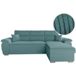 Loungitude - canapé komeco d'angle reversible convertible avec coffre et têtières en velours côtelé - ... Loungitude - canapé komeco d'angle reversible convertible avec coffre et têtières en velours côtelé - ...