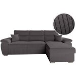 Loungitude - canapé komeco d'angle reversible convertible avec coffre et têtières en velours côtelé - ... Loungitude - canapé komeco d'angle reversible convertible avec coffre et têtières en velours côtelé - ...