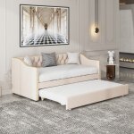 Sureh - canap lit 2 places convertible 90 / 180x200cm, lit gigogne avec sommier  lattes, lits canap ...
