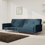 Maisonchic - canap - lit  2 places, canap convertible, banquette sofa de salon, avec deux oreillers ...