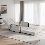 Canap� lit - 5 positions r�glable - laine de mouton - 180x68cm - multifonctionnel