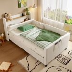 Hauss spole - canap - lit 90200 cm, lit enfant, avec tte de lit rabattable, 3 poches de rangement, ...