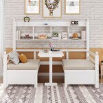 Tanant - canap - lit 90x200cm, 2 en 1 avec lit et bureau, convertible en canap, avec coussins confortables, ...