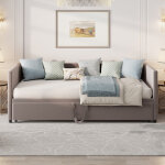 Canap� - lit convertible, canap� matelas pliant en velours avec cadre de forme fixe, canap� de sol pour ...