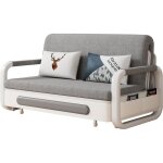 Oleylucklive - canapé - lit convertible avec rangement, 158 cm, gris Oleylucklive - canapé - lit convertible avec rangement, 158 cm, gris