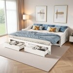 Canap� - lit escamotable 90 / 180x200 cm, convertible 2 tiroirs, lit simple / lit double d'invit�, sommier ...