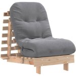 Vidaxl - canapé - lit futon avec matelas 60x206x11 cm bois massif de pin 832803 Vidaxl - canapé - lit futon avec matelas 60x206x11 cm bois massif de pin 832803