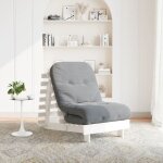 Vidaxl - canap - lit futon avec matelas 70x206x11 cm bois massif de pin