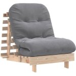 Canapé - lit futon avec matelas 70x206x11 cm bois massif de pin vidaxl Canapé - lit futon avec matelas 70x206x11 cm bois massif de pin vidaxl
