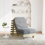 Vidaxl - canap - lit futon avec matelas 70x206x11 cm bois de pin imprgn