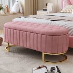 Canap lit rangement et repose - pieds 120 x 40 cm, repose - pieds rembourr avec rangements, banquette ...