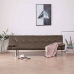 Le poisson qui jardine - canap� lit ou sofa lit similicuir marron. avec 2 coussins. canap� convertible ...