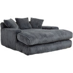 Canap� droit en velours c�tel� moderne ? 3 coussins inclus ? confort ergonomique ? structure en mousse ...