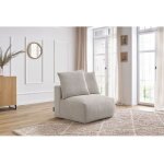 Bobochic - chauffeuse 1 place sans accoudoir pour canapé modulable voltaire beige Bobochic - chauffeuse 1 place sans accoudoir pour canapé modulable voltaire beige