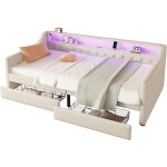 Canap multifonctionnel, lit escamotable, design pratique, pour appartement