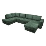 Canap� panoramique gauche convertible magda vert