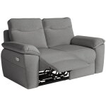 Loungitude - canapé de relaxation électrique 2 places gris - nea Loungitude - canapé de relaxation électrique 2 places gris - nea