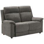 Les tendances - canap de relaxation en tissu katika - gris - systme electrique - 1 place fauteuil