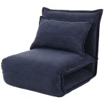 Bestmobilier - candice - banquette 1 place convertible clic - clac en velours ctel