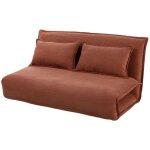 Bestmobilier - candice - banquette 2 places convertible clic - clac en velours c�tel�