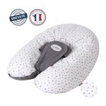 Candide - coussin de maternit multirelax - polyester / coton - gris / etoiles