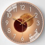 Candyalley horloge murale moderne sans tic - tac horloge murale  quartz 30 cm horloge murale de cuisine ...