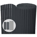 [jamais utilis] canisse pvc brise vue ultra renforce avec attaches de fixation 80x300cm gris