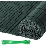 Einfeben - canisse pvc pour jardin balcon terrasse balcon clture brise - vent stores balcon vert 80 ...