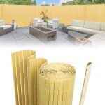 Swanew - canisse en pvc, paravent de jardin, piscines, palissade en pvc résistant aux uv bambou 160 x ... Swanew - canisse en pvc, paravent de jardin, piscines, palissade en pvc résistant aux uv bambou 160 x ...