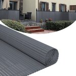 Swanew - canisse en pvc, paravent de jardin, piscines, palissade en pvc résistant aux uv gris 140 x 500cm ... Swanew - canisse en pvc, paravent de jardin, piscines, palissade en pvc résistant aux uv gris 140 x 500cm ...