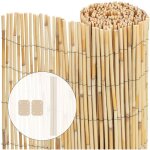 Canisse en roseau renforce brise vue naturel avec attaches de fixation 90x300cm
