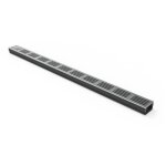 Caniveau 3xs mini l 6, 5 cm grille inox line - stardrain - line eco - caniveau de 100 cm